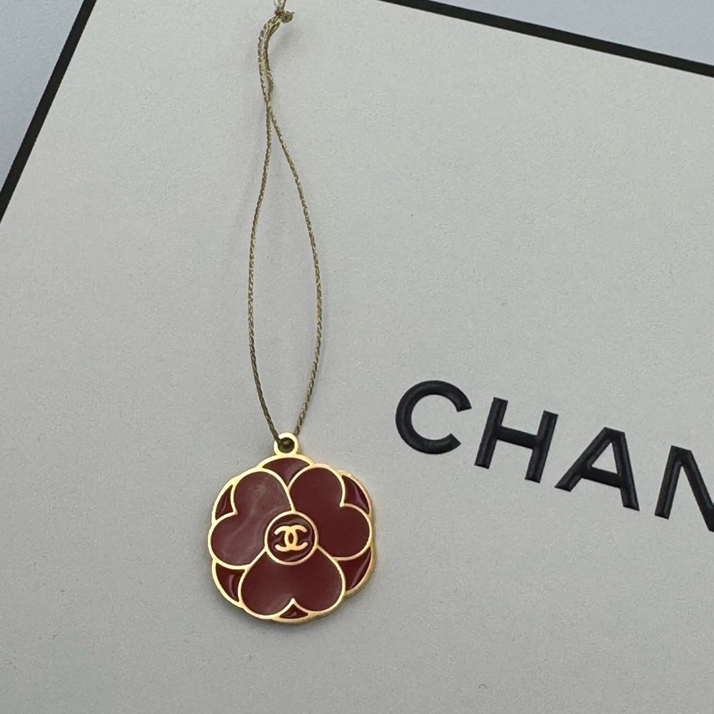 Chanel Valentines Red Flower Charm